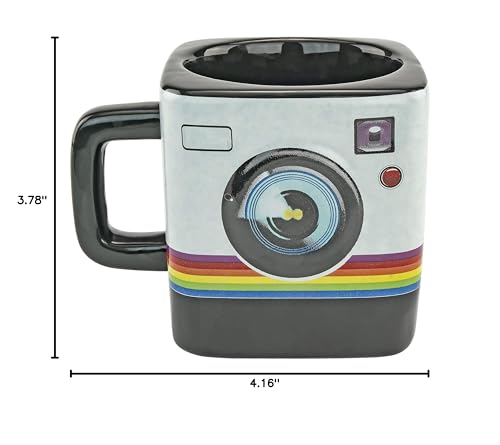 Fairly Odd Novelties Instant Camera Mug, 9oz capacity ideal for coffee, tea, or cocoa rituals.