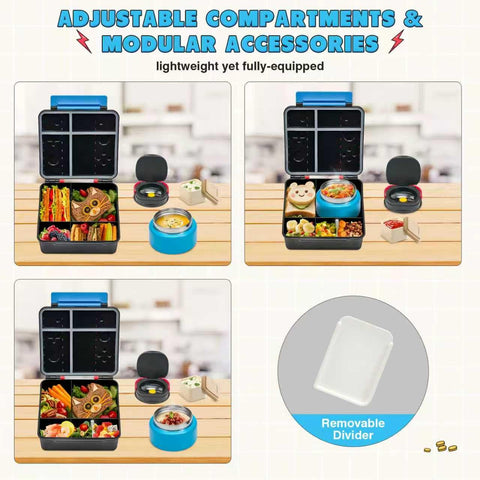 FAJSL folding spoon storage in lid keeps utensils handy.