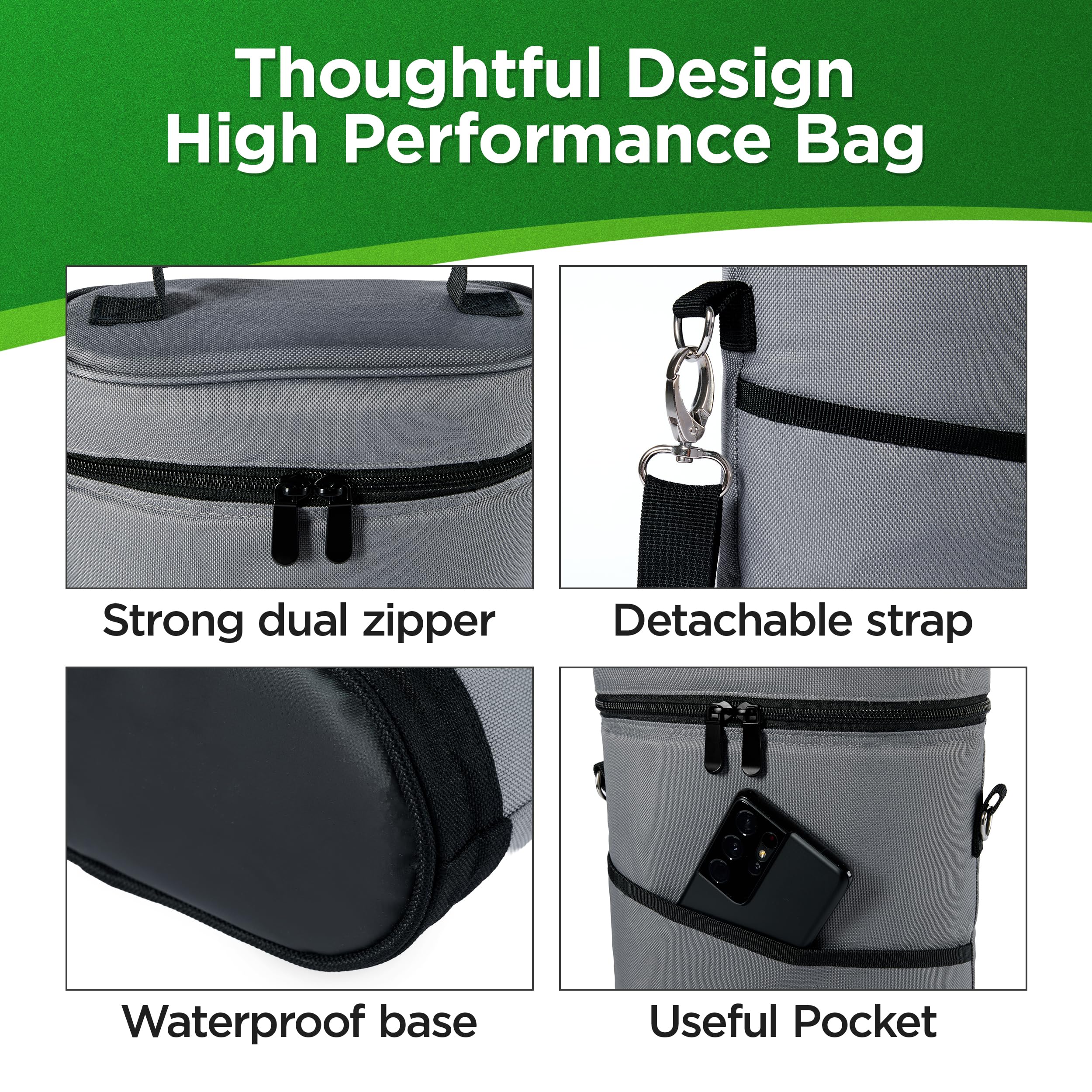 Falcona Wild padded divider protects two bottles from rattling during travel