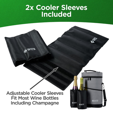 Falcona Wild wine cooler bag fits champagne bottles without crowding