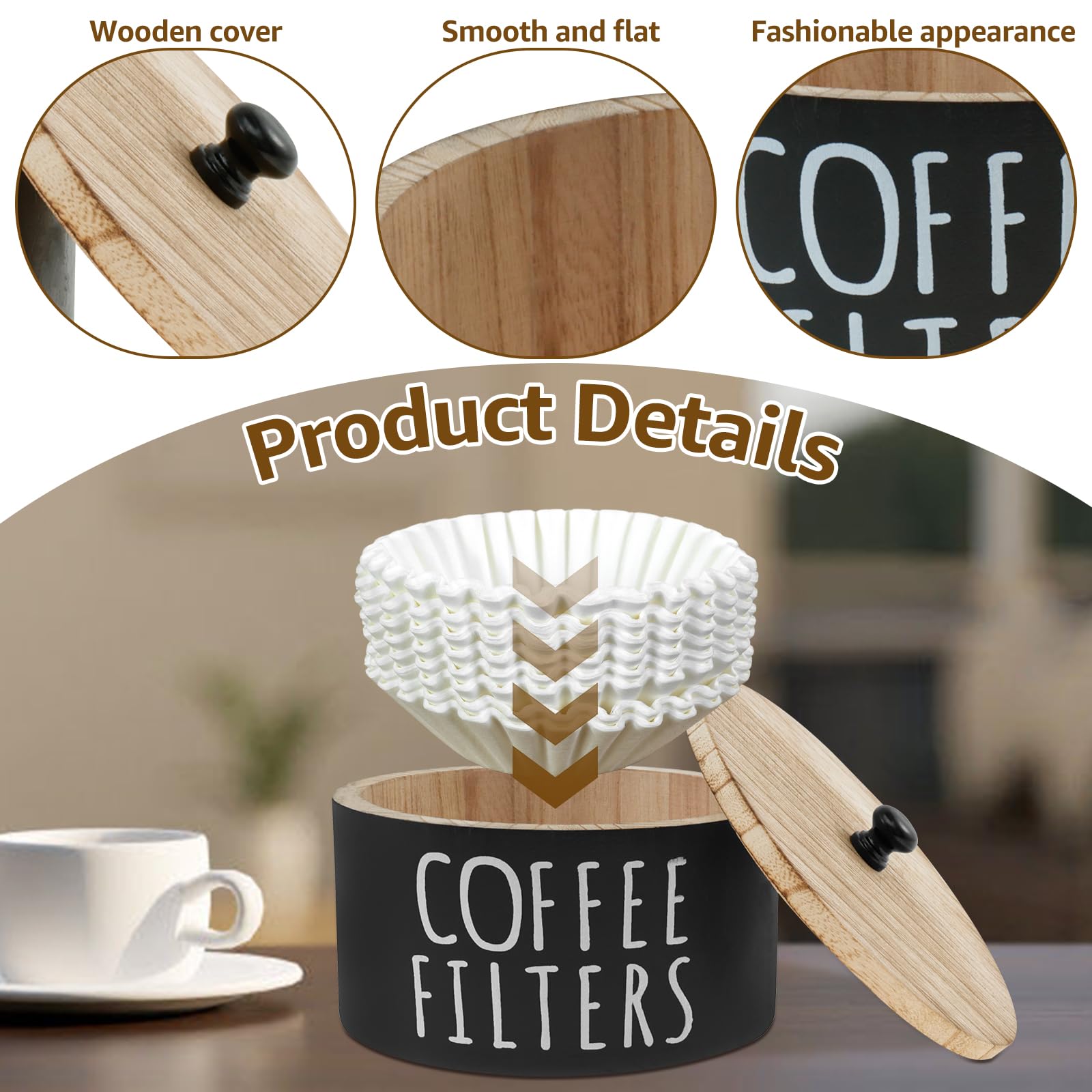 FALESOUL multi-use storage stores filters, capsules, and sugar packets.