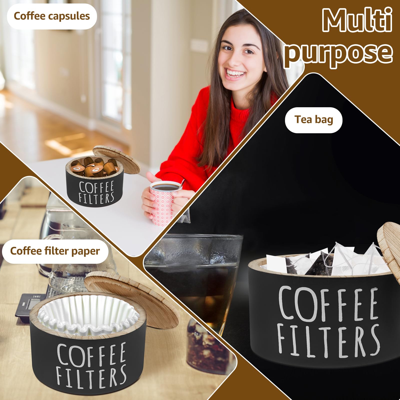 FALESOUL vintage kitchen decor enhances coffee stations with warm style.