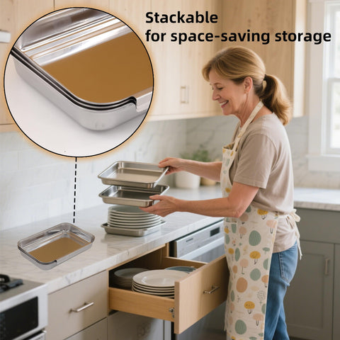 falichchch stackable trays save space in small kitchens