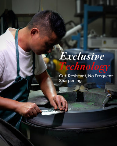 FAMCÜTE 5-layer clad steel construction promises edge retention with daily use.