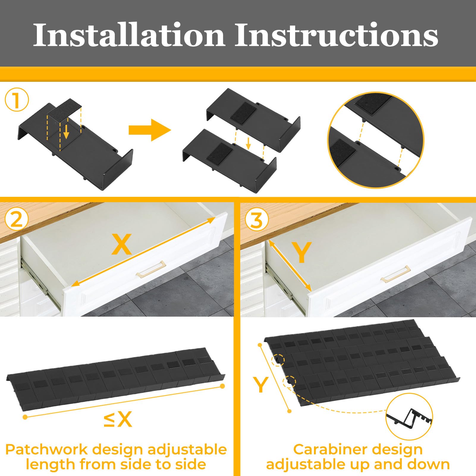Famhap durable plastic construction ensures long-lasting use in busy drawers.