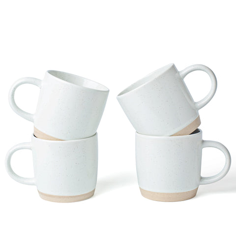 Famiware four 12 oz mugs in a clean, modern set for daily coffee.