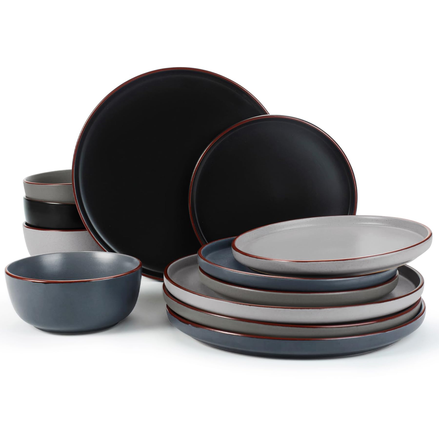 Famiware Mercury full dinnerware set on table for everyday family dining.