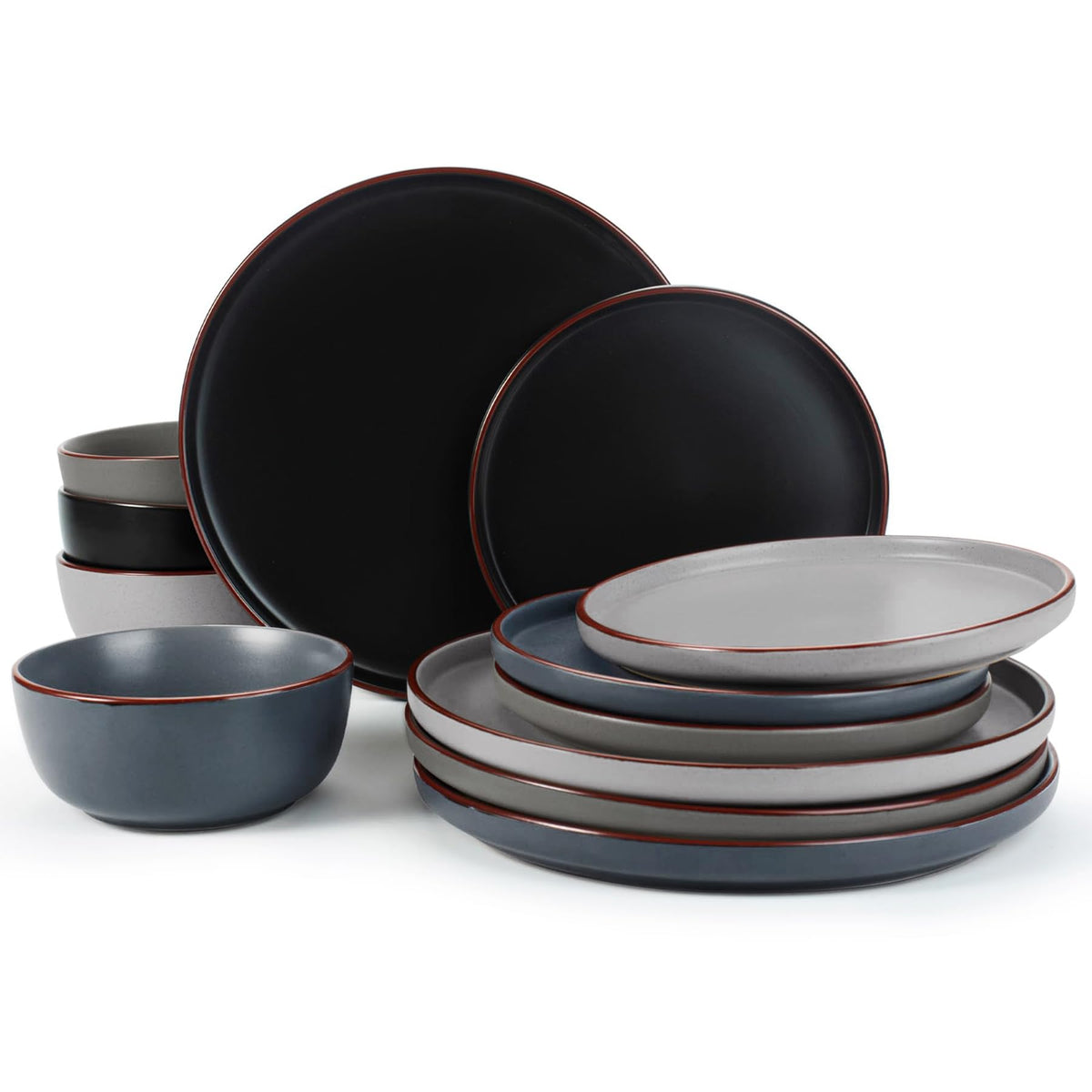 Famiware Mercury full dinnerware set on table for everyday family dining.