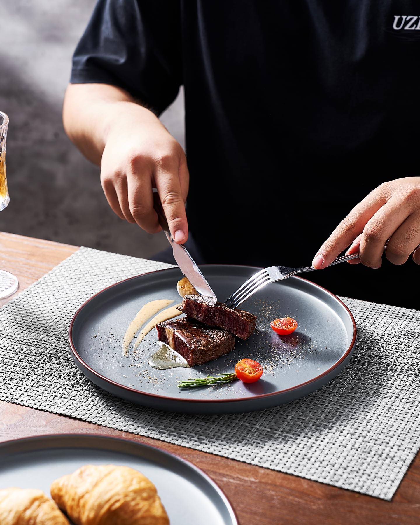 Famiware Mercury glossy glaze finish adds warmth to table settings.