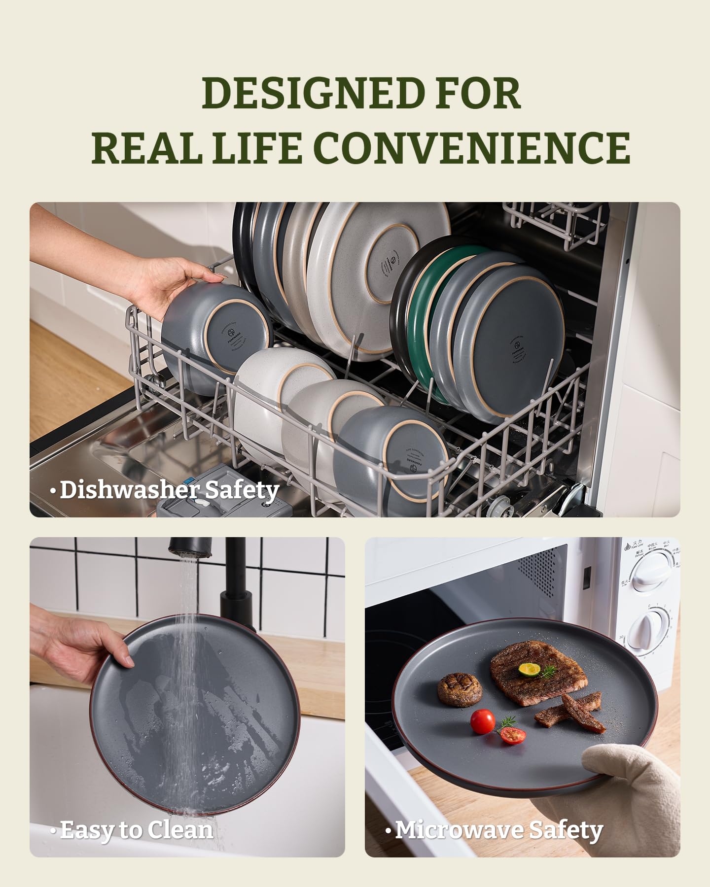 Famiware Mercury scratch-resistant dishware designed for long-lasting use.