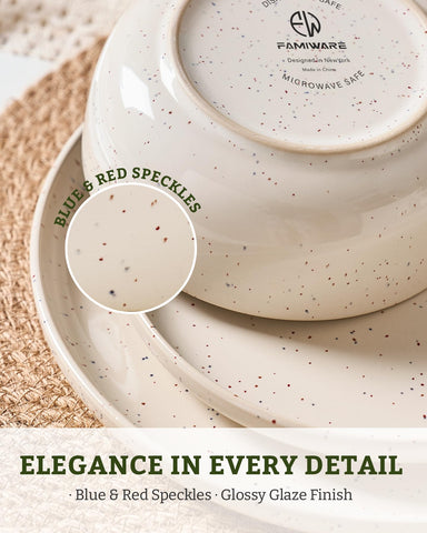 Famiware Meteor cereal bowl with cream glaze for everyday use.