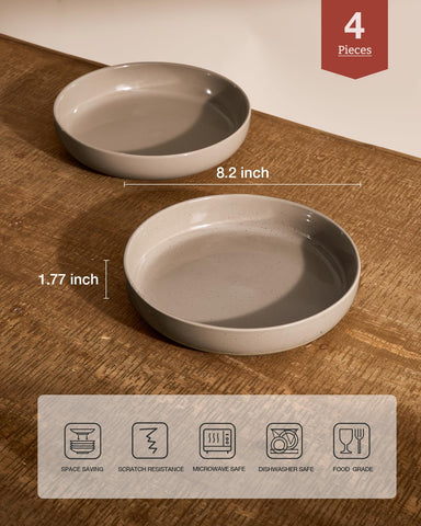 Famiware Milkyway 4-piece pasta bowls ideal for salads and desserts.
