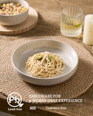 Famiware Milkyway double-reactive glaze highlights unique color variations on each bowl