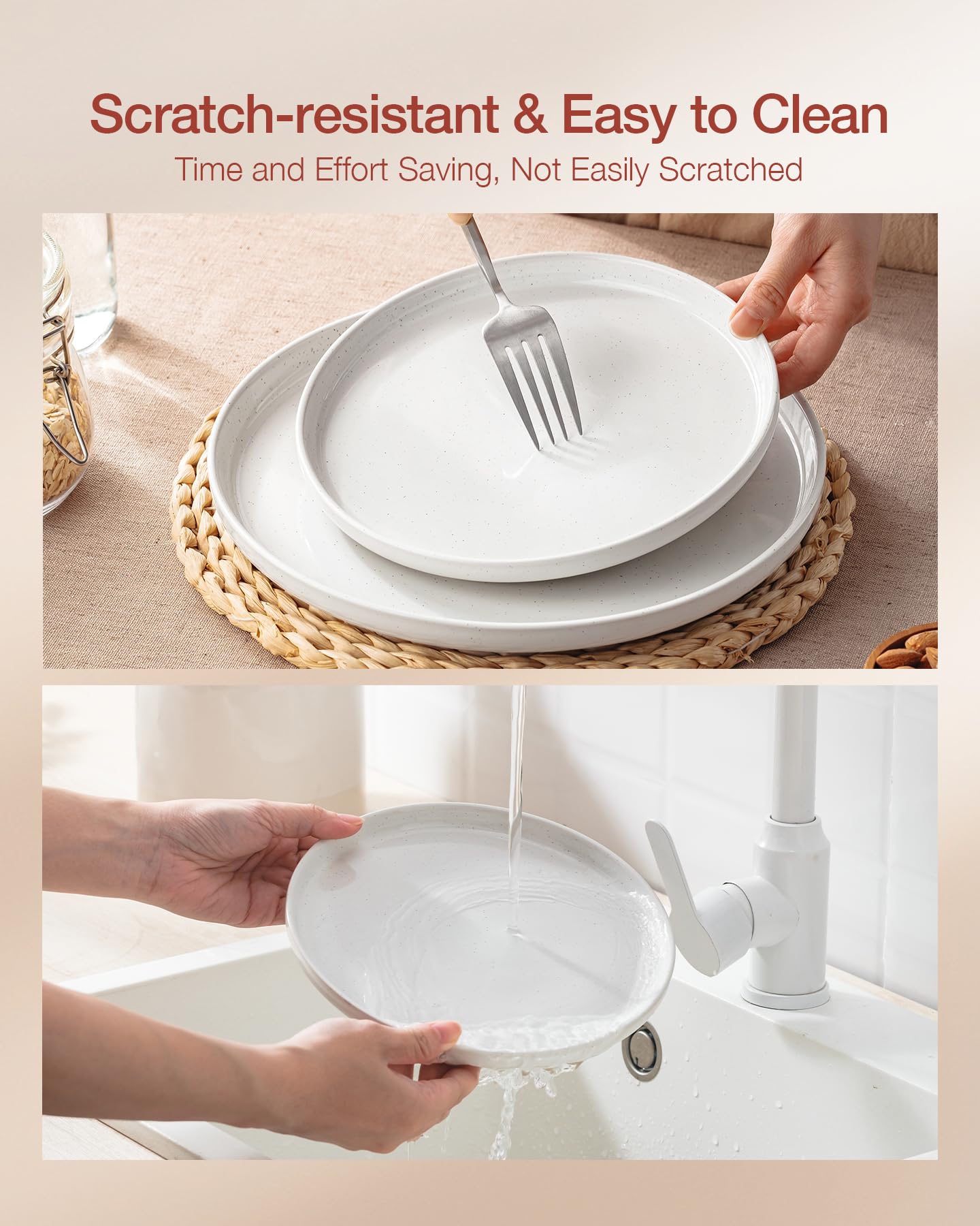 Famiware Milkyway table setting ideal for family meals.