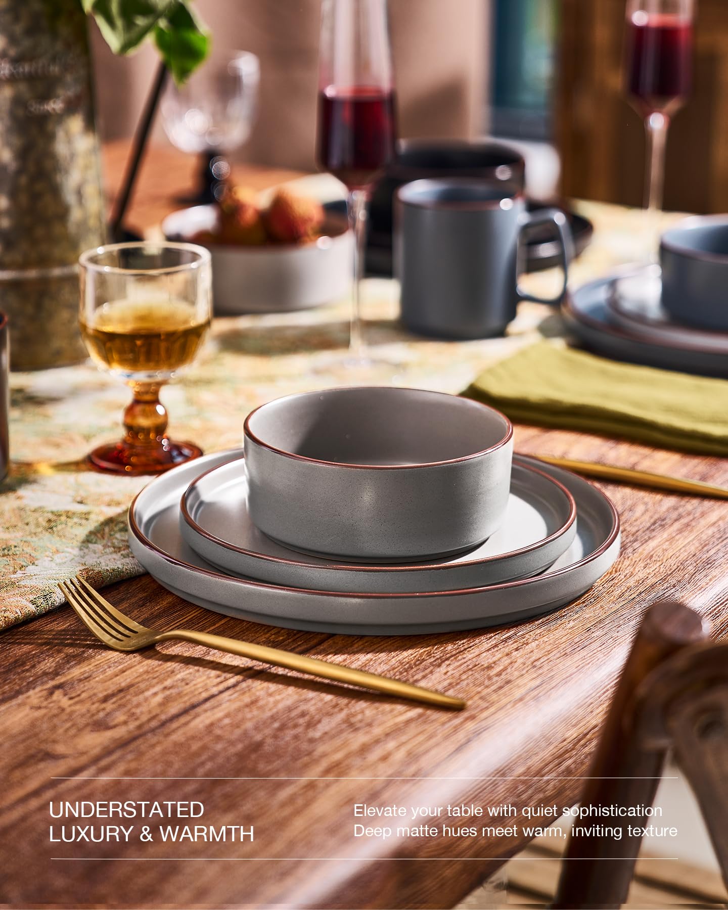 Famiware Nebula Ridge cereal bowl ready for serving breakfast or soup