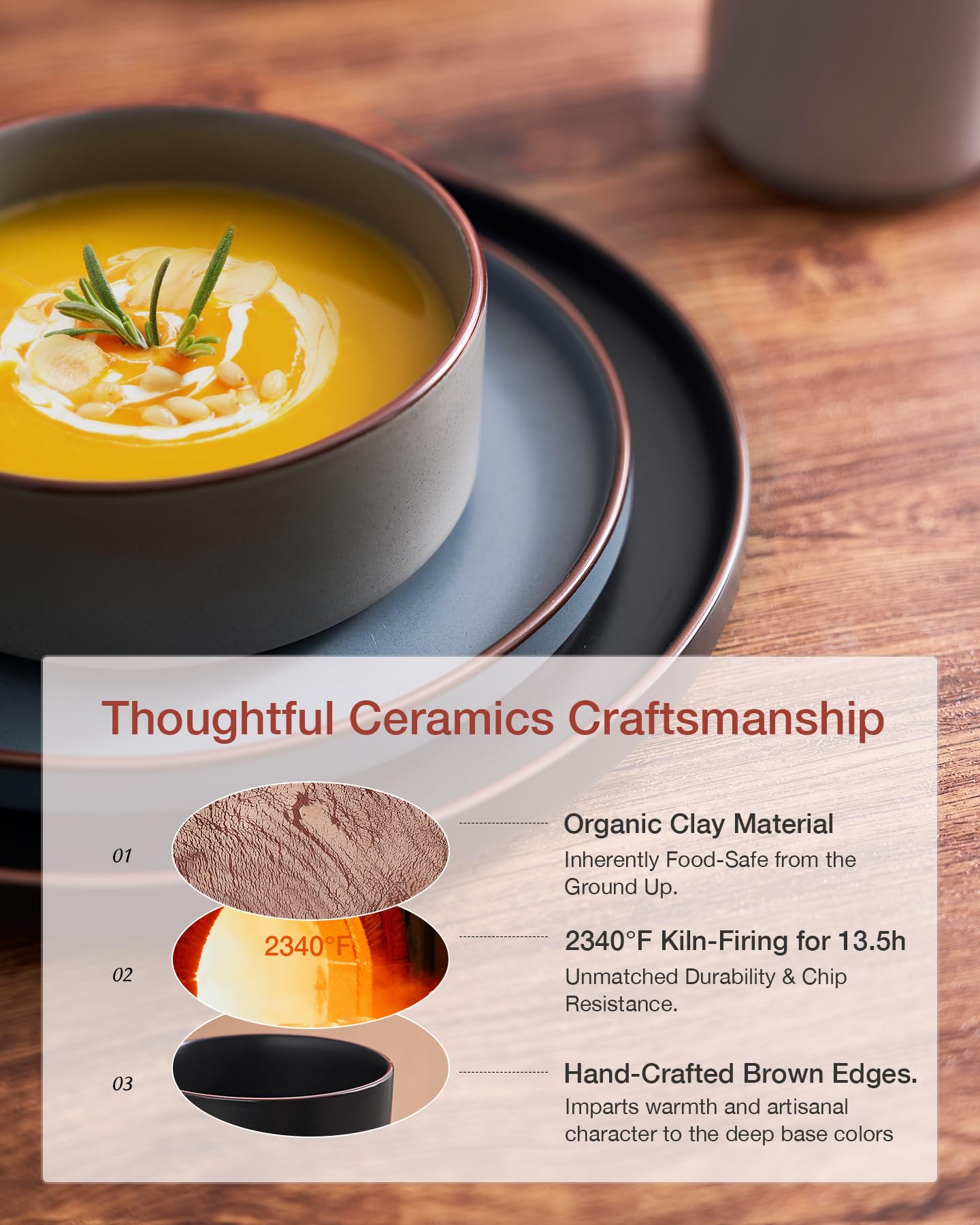 Hand-painted edges on Famiware Nebula Ridge for handcrafted feel