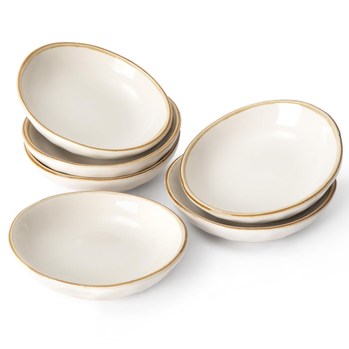 Famiware Ocean 6-piece ceramic sauce dishes for organized serving of sauces