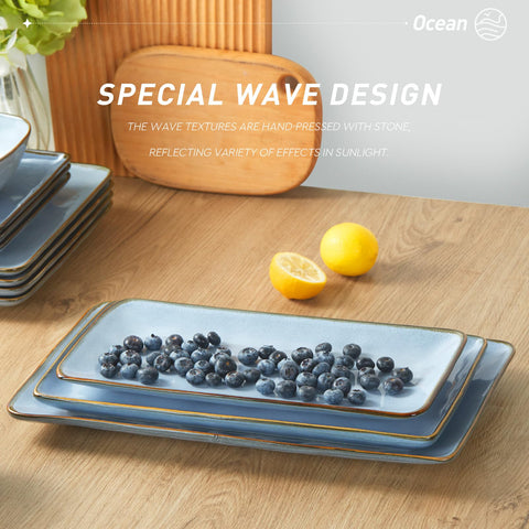 Famiware Ocean Series blue glaze complements coastal decor and seasonal tables
