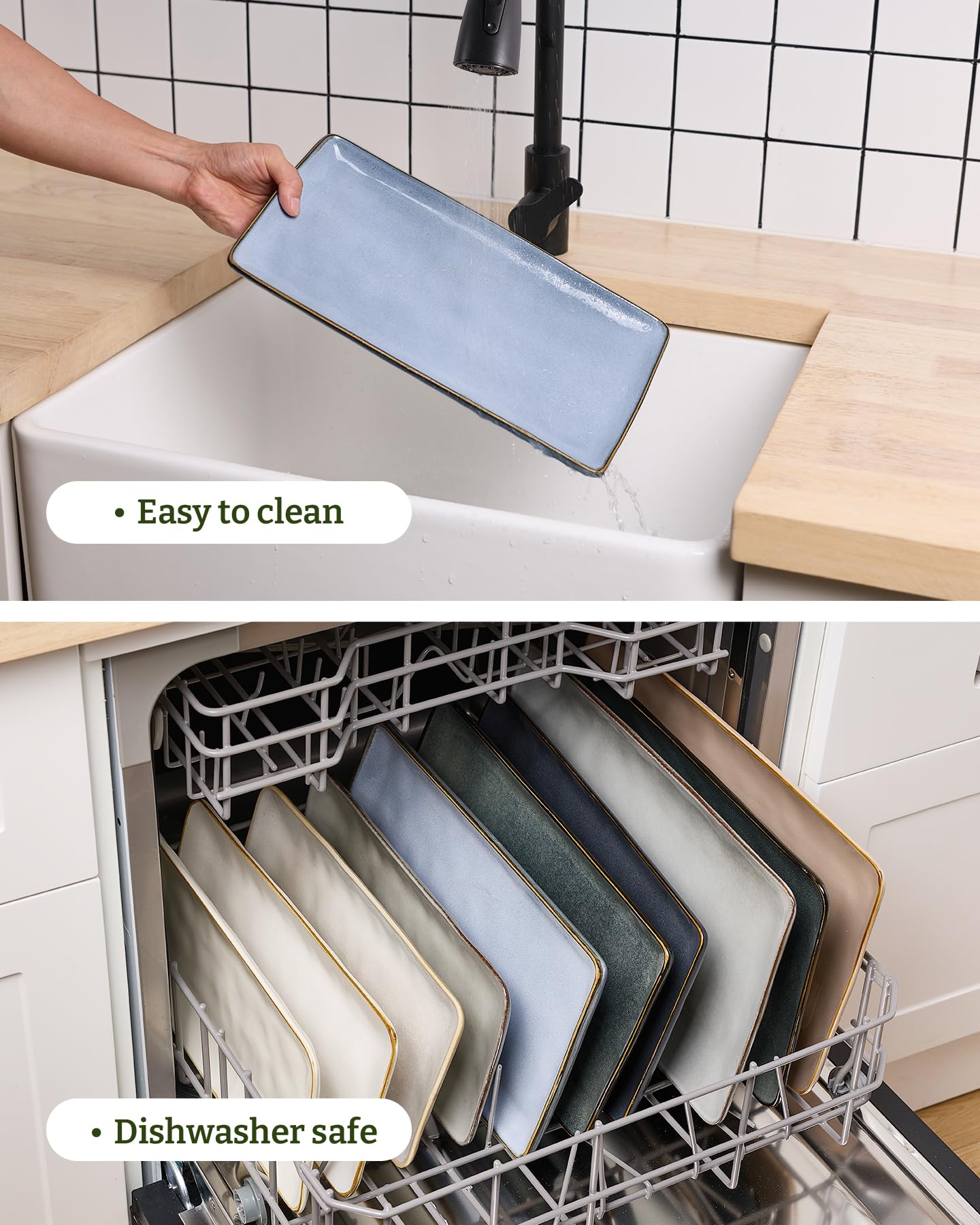 Famiware Ocean Series dishwasher-safe platter enables quick cleanup after gatherings