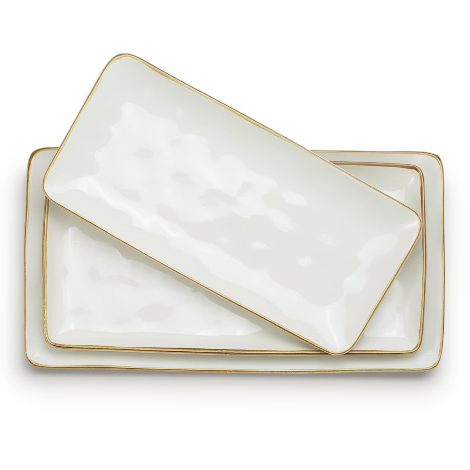Famiware Ocean Series large rectangular platter in vanilla white for turkey and roasts.