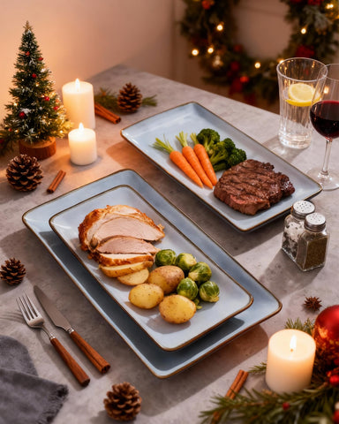 Famiware Ocean Series glaze detail highlights depth and light reflections for elegant table settings