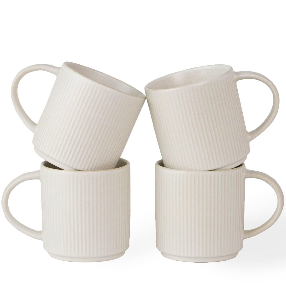 Famiware Star 12 oz mug set with handles for easy pouring and everyday coffee