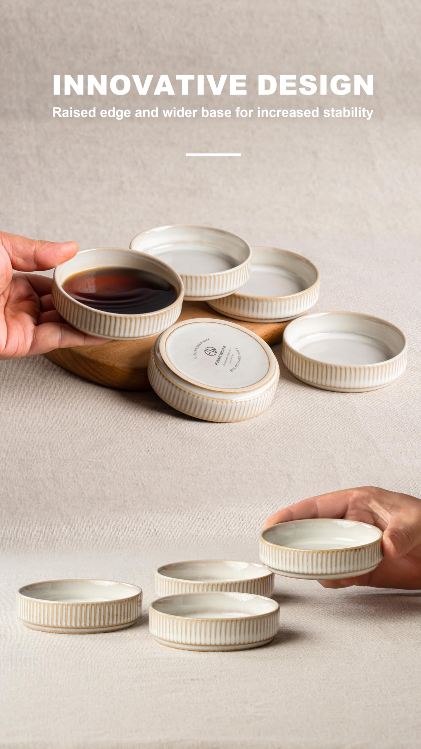 Famiware Star 4-oz bowls highlight portion control for sauces
