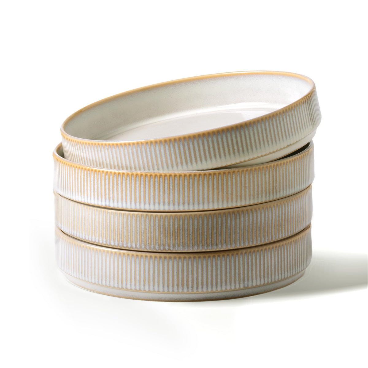 Famiware Star 8.25-inch pasta bowls set of 4 for generous meals and versatile serving.