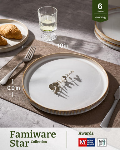 Handcrafted Famiware Star plate with double reactive glaze and unique color.