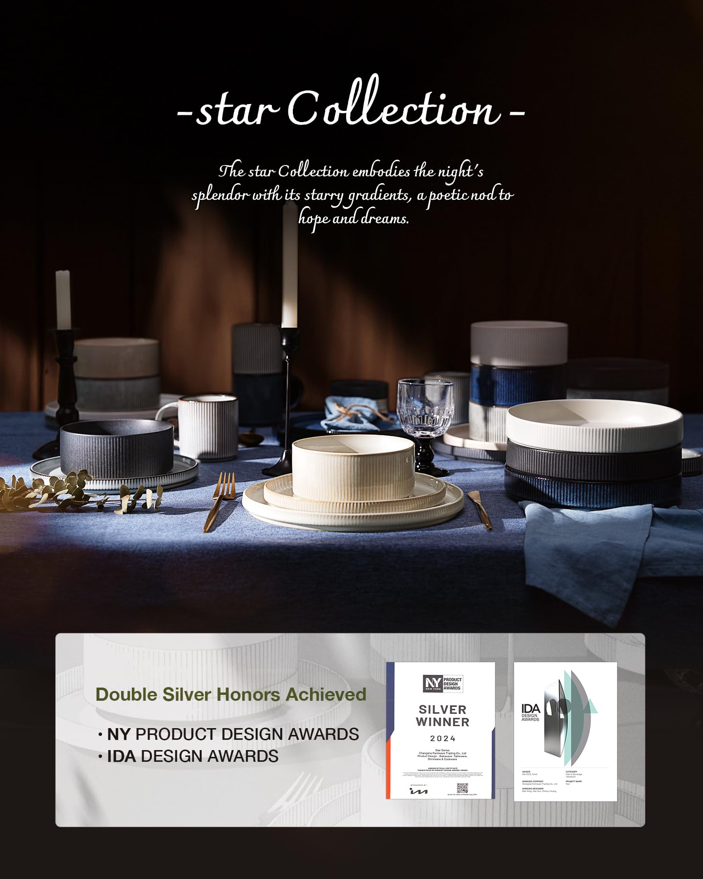 Famiware Star dishwasher-safe tableware simplifies post-meal cleanup.