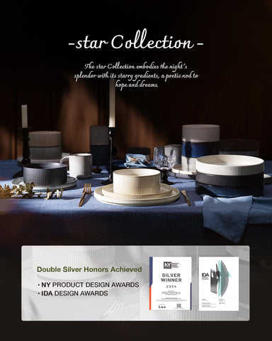 Famiware Star dishwasher-safe tableware simplifies post-meal cleanup.