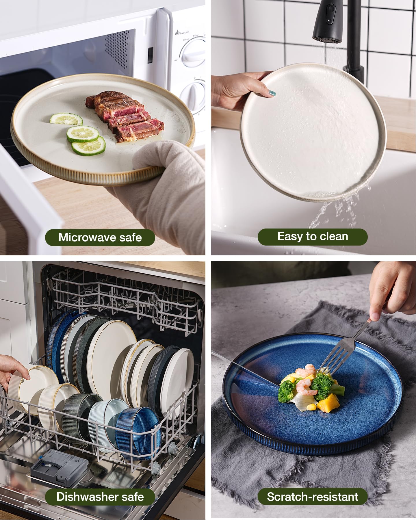 Famiware Star microwave-safe dinnerware for quick reheating.