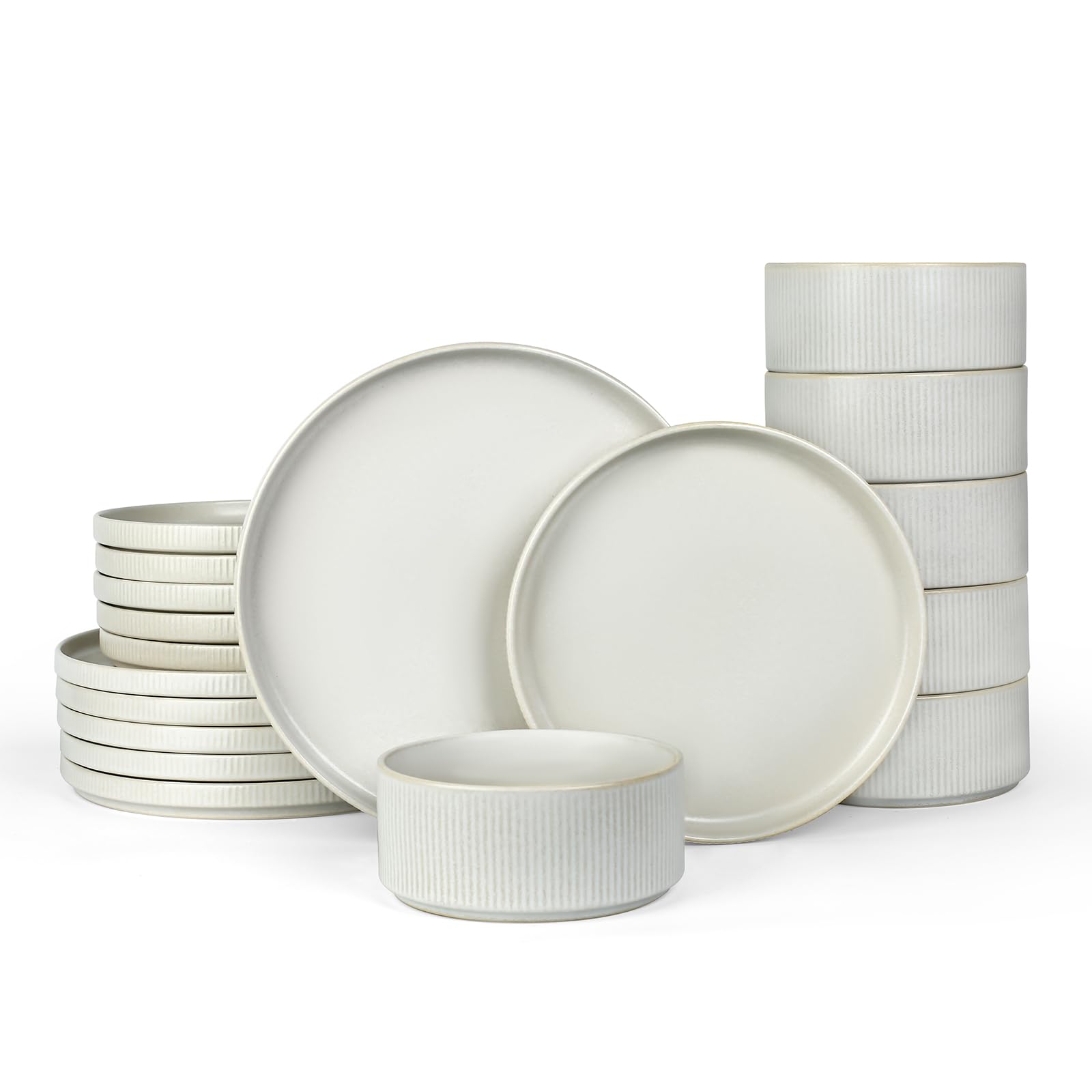 Famiware Star Plates and Bowls Set dining collection with unique glaze variations for everyday elegance.