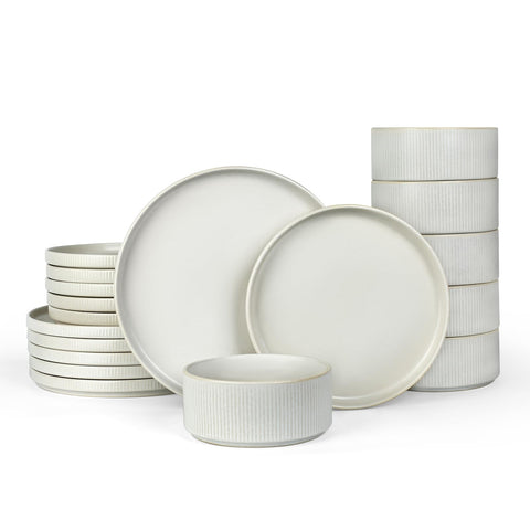 Famiware Star Plates and Bowls Set dining collection with unique glaze variations for everyday elegance.