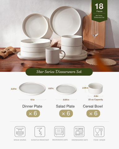 Famiware Star set lead-free and cadmium-free dinnerware for safe family meals.