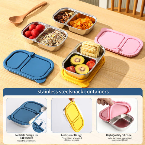 FAMOR snack box with silicone seal, leakproof design