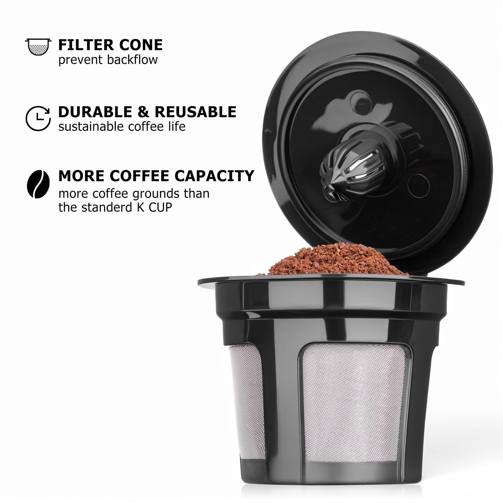Fanativita dishwasher-safe coffee filter simplifies cleaning after brewing.