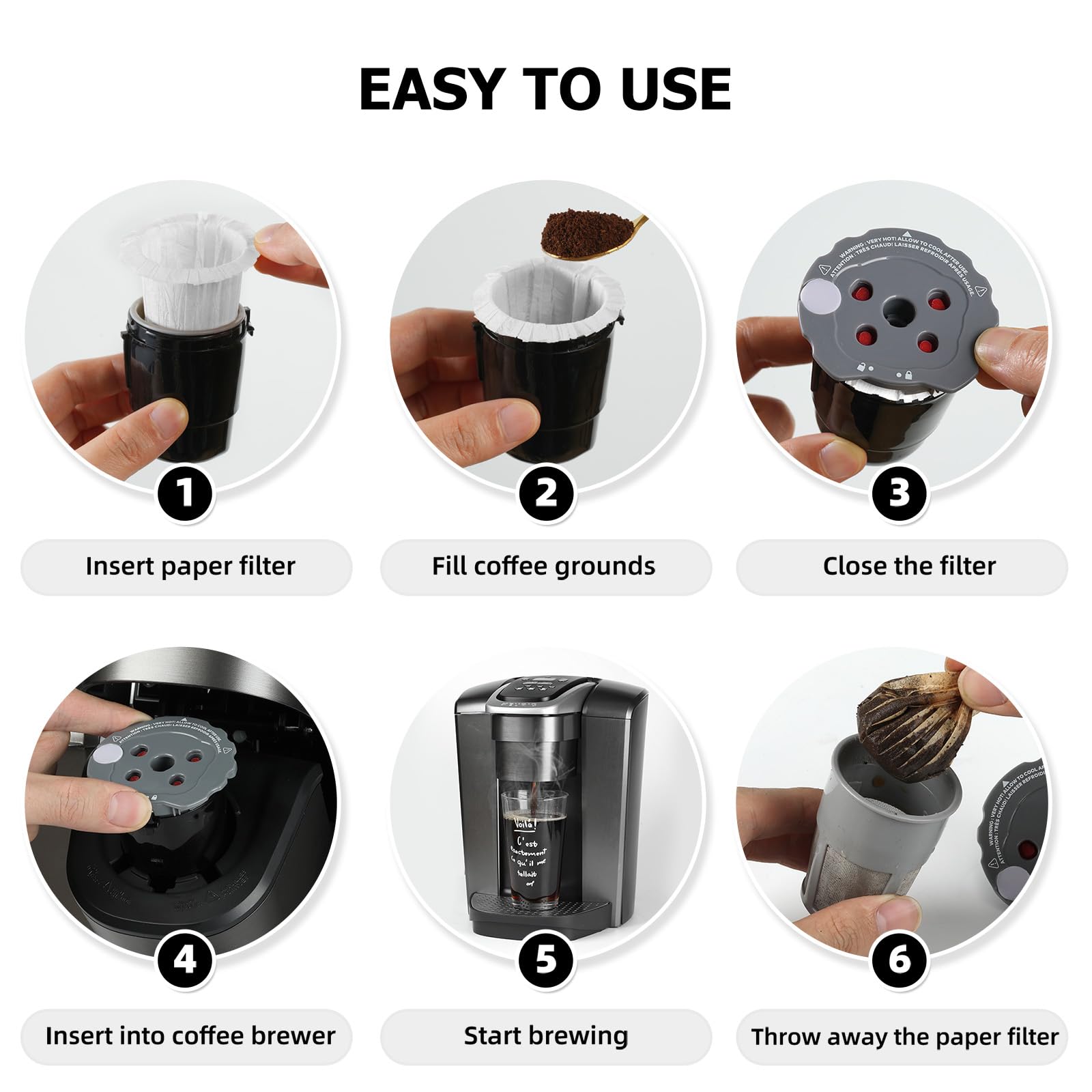 Fanativita Cuisinart SS-RFC fit filter in-use brewing scene.