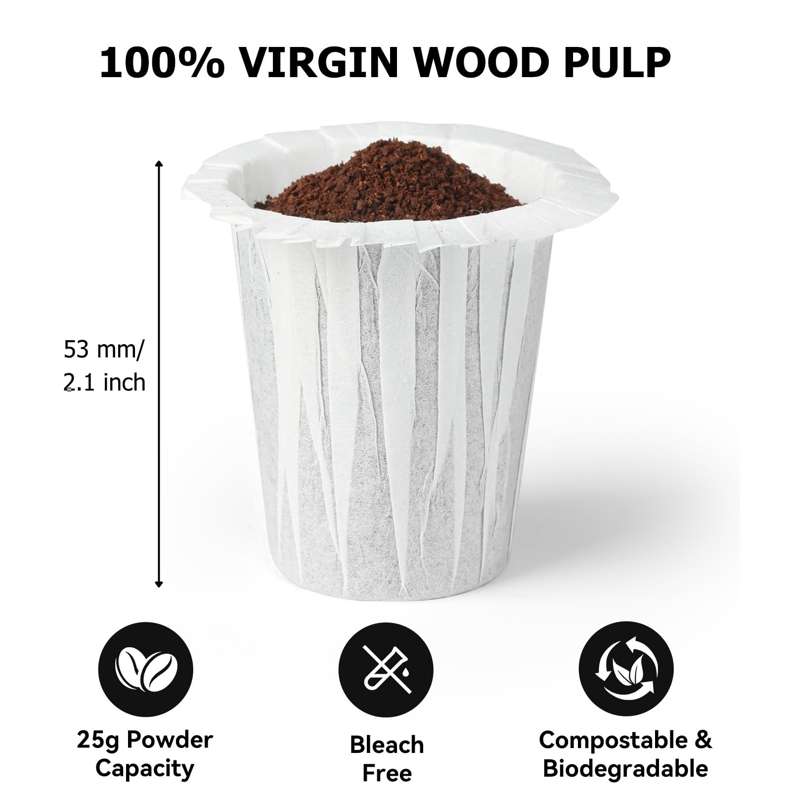 Fanativita K-Carafe compatible filter ready for balanced flavor.