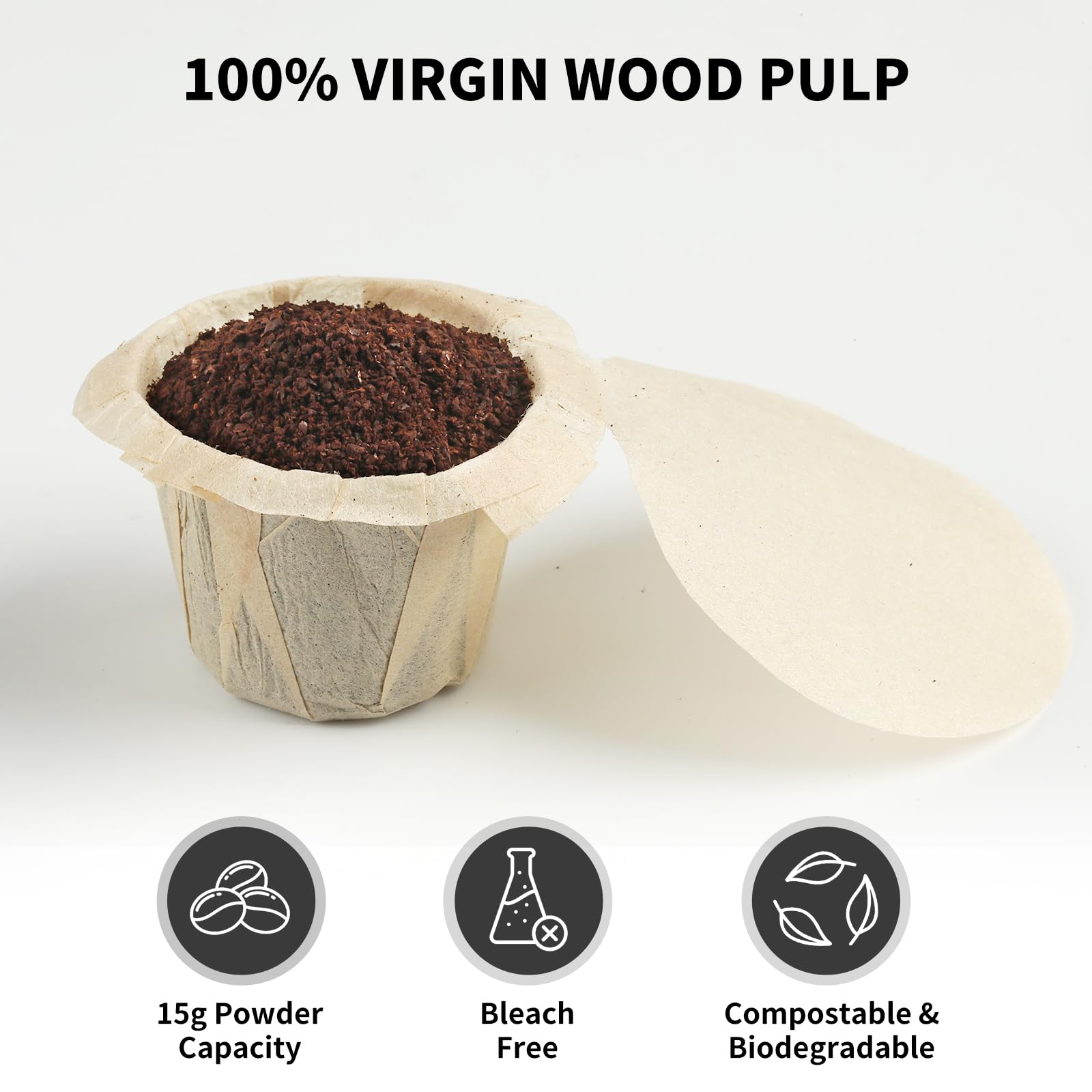 Fanativita filter captures excess oils for a cleaner cup and rich aroma