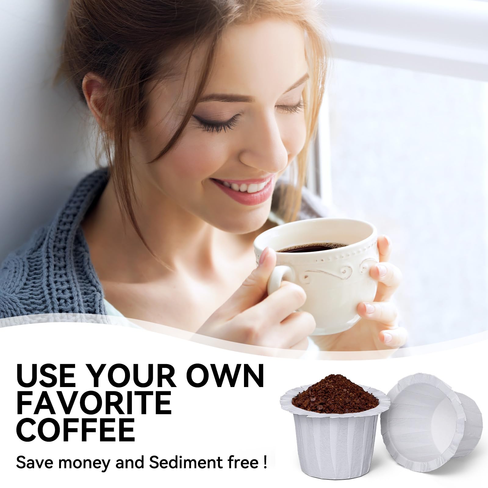 Fanativita K Cup filters disposable white patent U.S. 10865039 design.