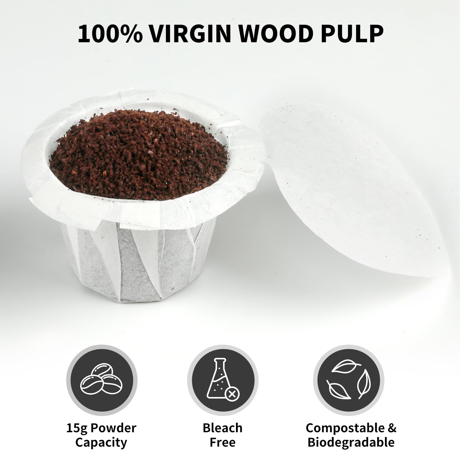 Fanativita K Cup Filters capture excess oils for a smoother aroma.