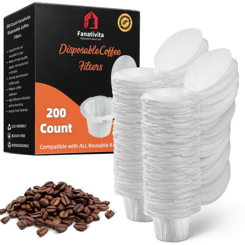 Fanativita K Cup Filters with Genius Lid for quick, mess-free cleanup.