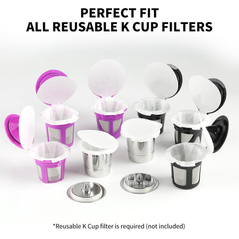 Fanativita K-Cup filters fit seamlessly into most reusable K-Cups for a cleaner brew.