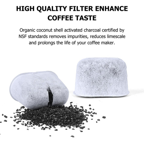 Fanativita organic coconut shell charcoal filter used in Keurig filtration.