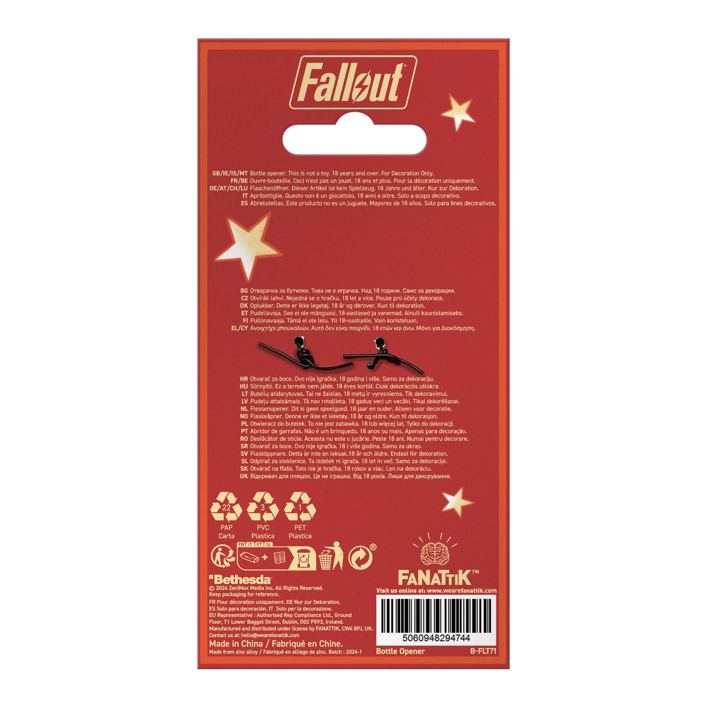 Fanattik Fallout Nuka-Cola bottle opener gift idea for fans.