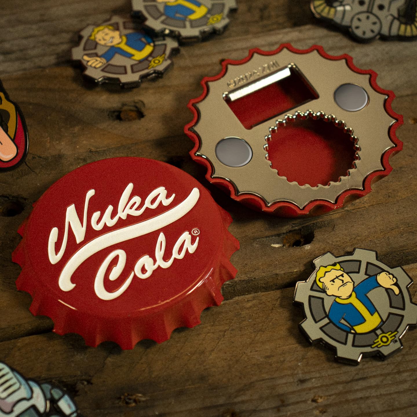 Fanattik Fallout Nuka-Cola bottle opener twist-off function on reverse side.