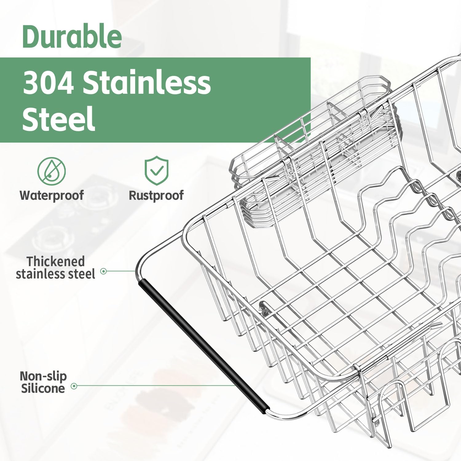 Fanbsy adjustable arms extend to fit most sinks for flexible setup