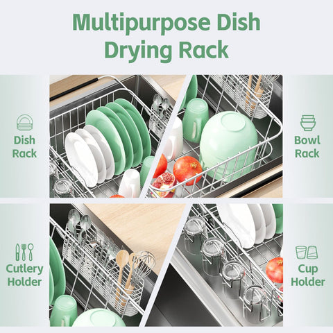 Fanbsy dish slots dry seven dishes vertically for efficient space use