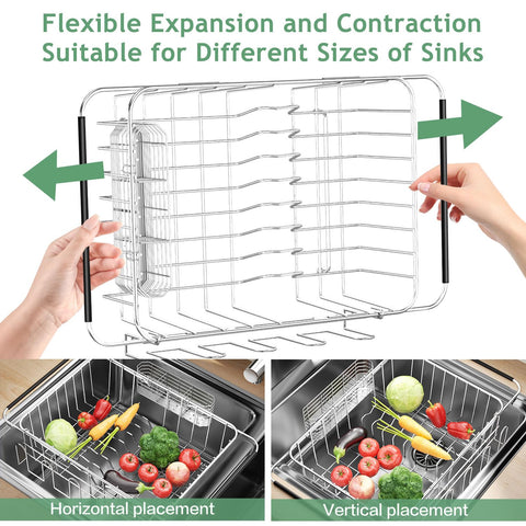 Fanbsy in-sink rack provides steady drying in your kitchen